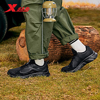 XTEP 特步 运动鞋男鞋保暖棉鞋轻便耐磨减震户外鞋 黑 42