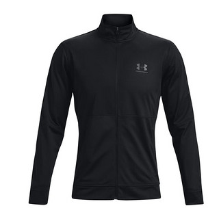 安德玛（UNDERARMOUR）秋冬Pique Track男子训练运动夹克1366202 黑色001 XXL