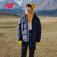 NEW BALANCE 23年男款冬季潮流时尚保暖连帽户外羽绒服AMJ33339 ECL M 