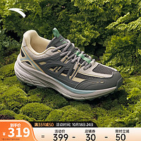 安踏AT955丨女鞋户外徒步鞋山系复古跑鞋登山运动鞋子女 循环灰/颗粒米黄-4 5(女35.5)