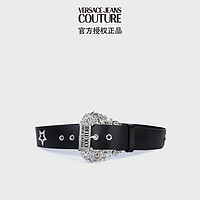 VERSACE 范思哲 Jeans Couture女士COUTURE 01针扣皮带腰带 黑色80