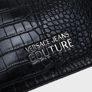 VERSACE 范思哲 Jeans Couture 女士ZIPPER BAGS单肩包 黑色