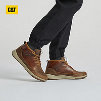 CAT 卡特彼勒 卡特男女同款舒适出行户外百搭防滑低帮休闲鞋 棕色 38