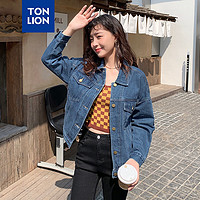 唐狮 TONLION23春秋装女外套 中牛仔蓝 XL