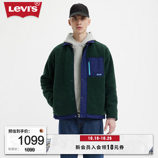 Levi's 李维斯 23男士仿羊羔绒夹克外套保暖休闲潮流复古 拼色 A5631-0001 S