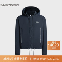 阿玛尼EMPORIO ARMANI 男装EA男士拉链连帽运动休闲外套