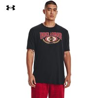 安德玛 UNDERARMOUR)Collegiate男子训练运动印花短袖T恤1376838 黑色001 L