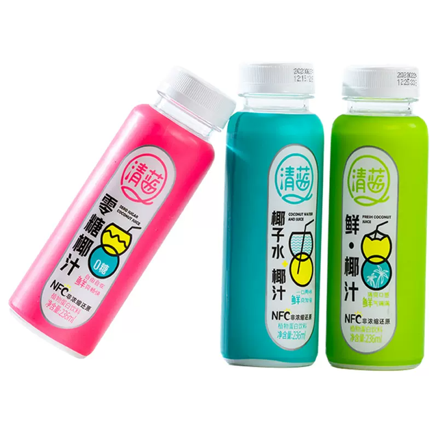 清蓝 正宗零糖鲜椰子水椰汁10瓶*236ml