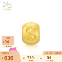 Chow Sang Sang 周生生 Charme宝贝字母S 足金不含手链绳92913C定价