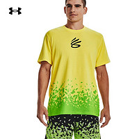 安德玛 UNDERARMOUR）库里Sour patch kids男子篮球运动短袖T恤1376512 黄色720 S