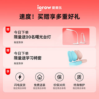 igrow 爱果乐 儿童学习桌儿童桌椅套装 写字桌实木升降桌课桌书桌学习桌1.2米粉