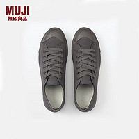 MUJI 無印良品 男女款低帮帆布鞋 EDC01A3A 炭灰色 39