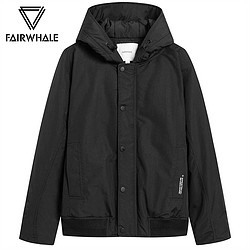 MARK FAIRWHALE 马克华菲 商场同款  马克华菲羽绒服 短款外套连帽