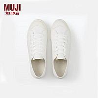 MUJI 無印良品 男女款低帮帆布鞋 EDC01A3A 米白色 45