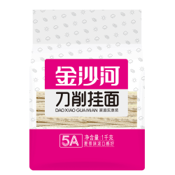 金沙河 花边刀削面 1000g 袋装