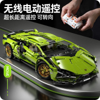 涵谷玩具 积木赛车拼装玩具 兰博超跑