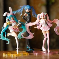 初音未来公主装饰樱花初音景品手办pvc模型摆件人物女孩摆件