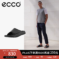 爱步（ECCO）沙滩鞋 夏季新款沙滩凉鞋拖鞋男外穿勃肯鞋 科摩500914 黑色50091401001