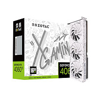 ZOTAC 索泰 GeForce RTX4060TI 16GX-GAMING欧珀白台式电脑独立显卡