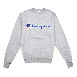 Champion 草写蓝LOGO抓绒圆领套头卫衣 7350A TMGJ