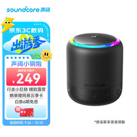 SoundCore 声阔 3随行小钢炮户外露营便携式蓝牙音箱低音炮迷你音响IPX7防水设计15H续航炫酷黑
