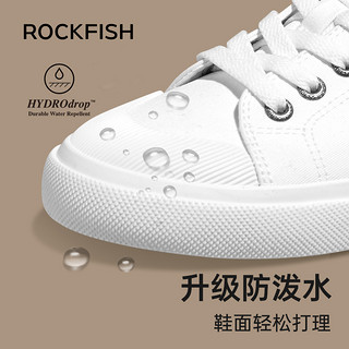 Rockfish2023防泼水帆布鞋男秋季软底舒适百搭休闲男鞋防泼水