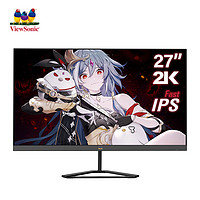 ViewSonic 优派 VX2779-2K-PRO-5 27英寸 FastIPS 显示器（2560*1440、180Hz、98% DCI-P3、HDR10）