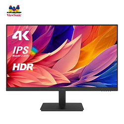 ViewSonic 优派 27英寸4K IPS设计HDR办公屏幕电脑10bit广色域