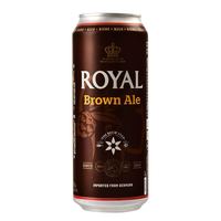 88VIP：ROYAL brown皇家丹麦进口啤酒棕啤酒500ml*12听整箱