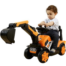 贝趣 BJ-5188 儿童电动玩具挖掘机 全电动款（可充电+电动挖臂+音乐彩灯+大礼包）