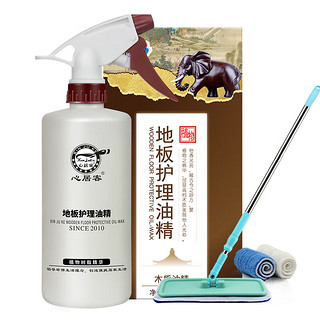 PLUS会员：心居客 木地板护理精油 500ml 地板蜡 地板精油1瓶装500ml+1套拖把