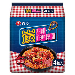 NONGSHIM 农心 炭 热辣鸡排拌面 136g*4袋