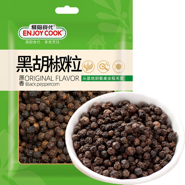 易厨食代 黑胡椒粒 袋装调味品 50g