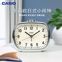 CASIO 卡西欧 卧室闹表贪睡夜灯静音时尚简约学生床头闹钟