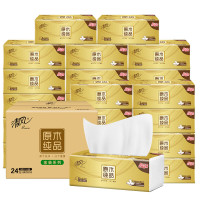 会员专享：Breeze 清风 原木纯品金装系列 抽纸 3层110抽24包 (190*132mm)