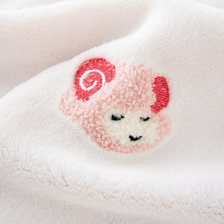 童泰婴儿盖毯秋冬季0-6月宝宝盖被新生儿护肚毛毯初生儿豆豆毯 粉色 90x100cm