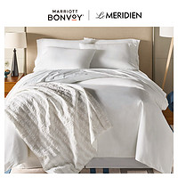 艾美酒店床上四件套60支纯色白色床单被套枕套 五星酒店家用床品套件 床单款-1.5m(5英尺)床