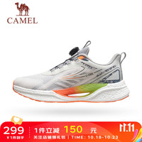 骆驼(CAMEL)运动鞋男鞋夏季时尚轻便透气易穿脱男士功能跑鞋男 K13S397013,灰色,男 39