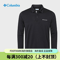 哥伦比亚（Columbia）秋冬户外男UPF40防晒透气速干长袖POLO运动T恤AE1987 10 L180/100A