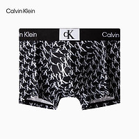 Calvin Klein【】内衣【明星同款CK96系列】23男提花轻薄防夹臀内裤NB3406 ACR-太空黑底白印花 M