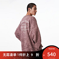 杰克·琼斯（JACK&JONES）冬季休闲潮流时尚宽松舒适男款字母印花卫衣男装 E15鹿角 165/88A/XS