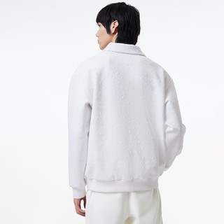杰克琼斯 杰克·琼斯（JACK&JONES）2023冬百搭通勤时尚刺绣字母简约休闲针织上衣男士卫衣223433007 雪白SNOW WHITE 170/92A/S