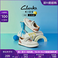 Clarks 其乐 童鞋春夏时尚男女童小白鞋拼色魔术贴休闲运动鞋板鞋
