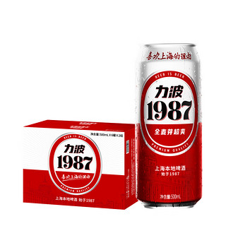 力波啤酒（REEB）1987全麦啤酒 500ml*12听 整箱 精酿啤酒 千岛湖活水