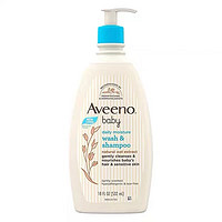 PLUS会员：Aveeno 艾惟诺 儿童天然燕麦无泪二合一洗发沐浴露 532ml