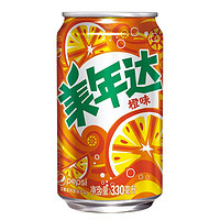 88VIP：MIRINARA 美年达 汽水橙味330ml*24罐