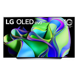 LG 乐金 83英寸 OLED EVO C3系列 超薄平面电竞游戏 电视 OLED83C3PCA（灰色）