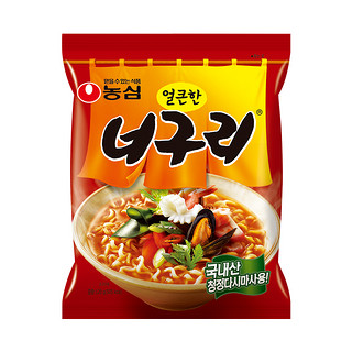 NONGSHIM 农心 韩国进口 农心  浣熊乌龙面 辣味 120g*5 五连包 方便面休闲零食