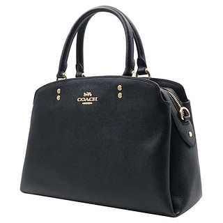 COACH 蔻驰 LILLIE CARRYALL系列 女士牛皮革手提戴妃包 91493 IMBLK