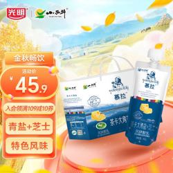 XIAOXINIU 小西牛 常温酸奶 大青盐芝士酸奶160g*10袋装